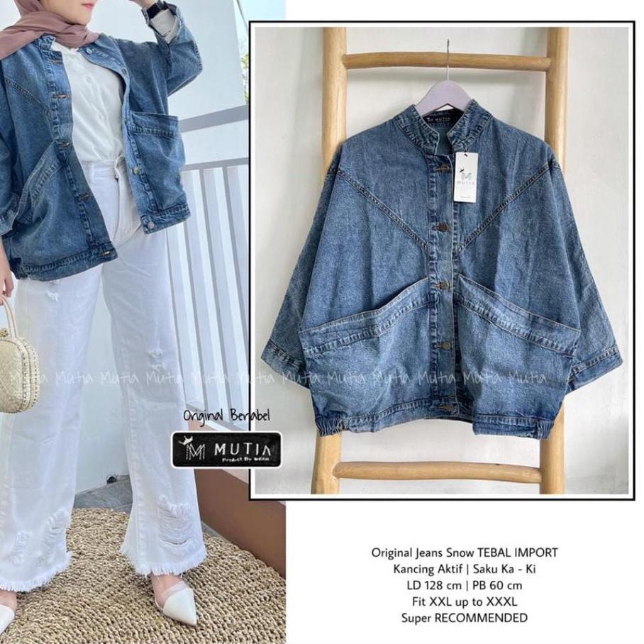 LEVIS Áo Khoác Jeans Tay Cánh Dơi Size Lớn Cho Nữ
