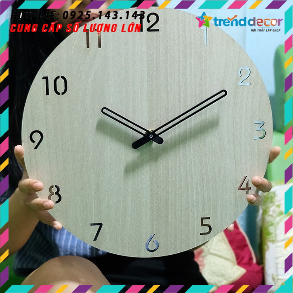 Đồng hồ Gỗ treo tường độc đáo SB028 thiết kế mới