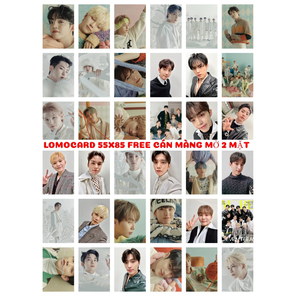 Lomo card 108 ảnh nhóm Seventeen - Japan cập nhật Twitter 2711