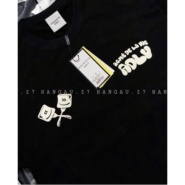 Áo thun ADLV 💙FREESHIP💙ADLV MARSHMALLOW SHORT SLEEVE T-SHIRT -Áo Thun Tay Lỡ Unisex-Đồ Đôi Nam N