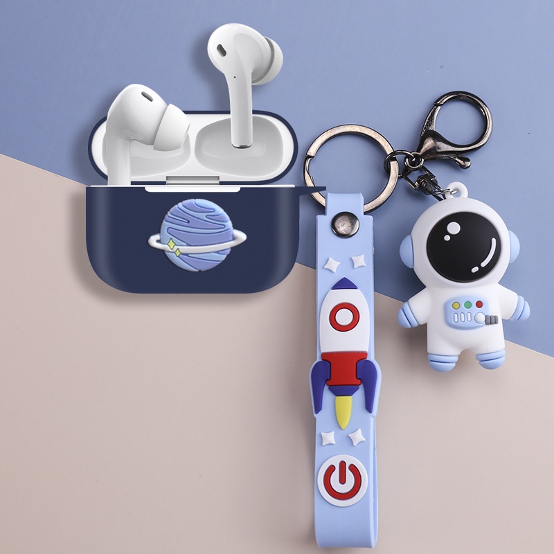 Vỏ Bảo Vệ Hộp Sạc Tai Nghe Anker SoundCore A20i Bằng Silicon Họa Tiết Phi Hành Gia Hoạt Hình