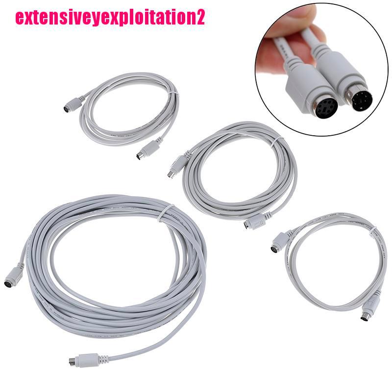 Dây Cáp Mở Rộng Ps2 Mini Din 6 Pin Female-Male 1.5m 5m 10m