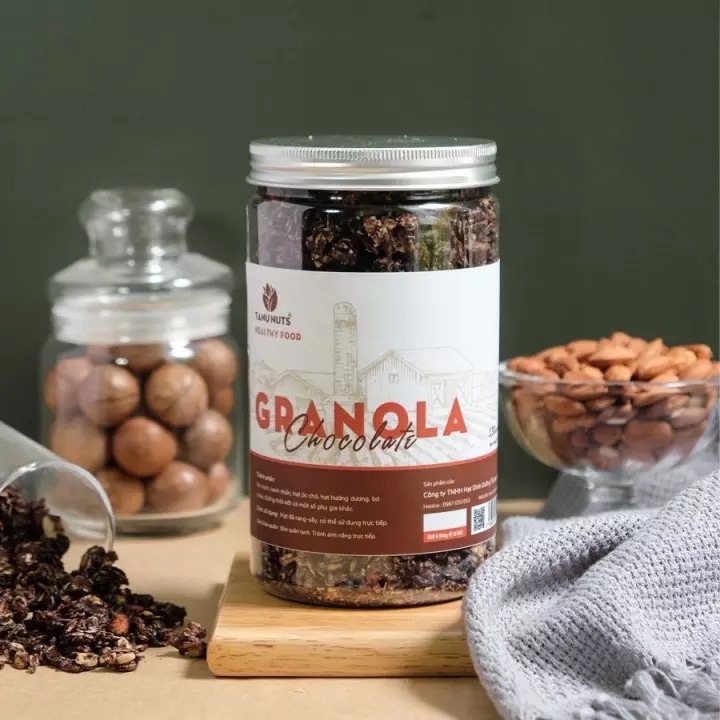 Granola siêu Hạt &amp; Quả Chocolate Healthy Yourshop - Ngũ cốc Ăn Kiêng/ Ngũ cốc ăn sáng