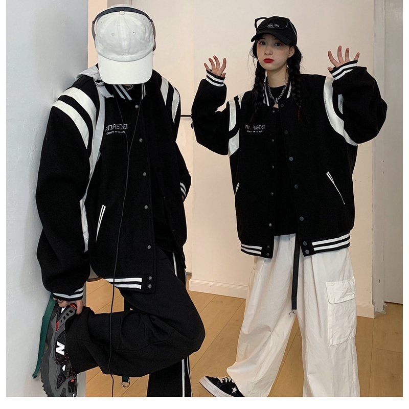 Áo Bomber phong cách Ulzzang Hàn Quốc tay dài cầu vai viền da trắng Givechy cá tính CoolZ C003 | BigBuy360 - bigbuy360.vn