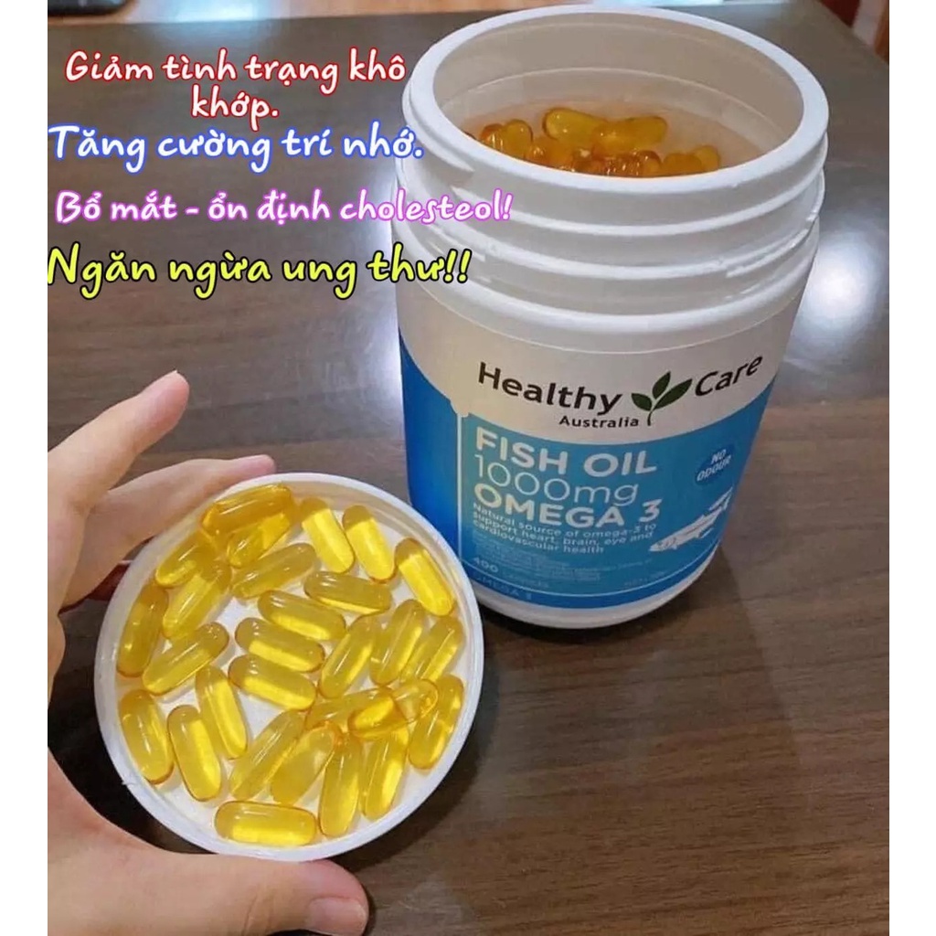 ⚡Chính hãng⚡️Dầu cá Omega 3 Healthy Care - Úc