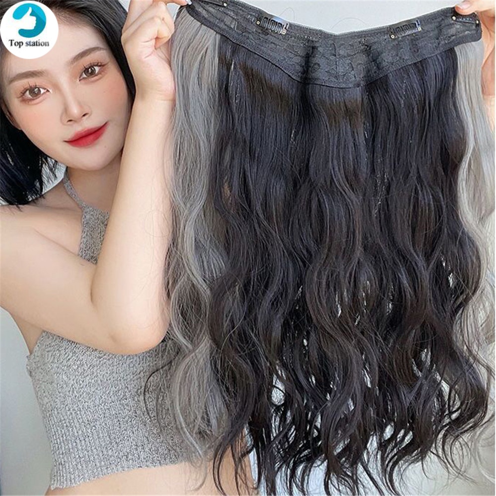 Bộ Tóc Giả Dài Xoăn Tự Nhiên Hình Chữ U Dành Cho Nữ
