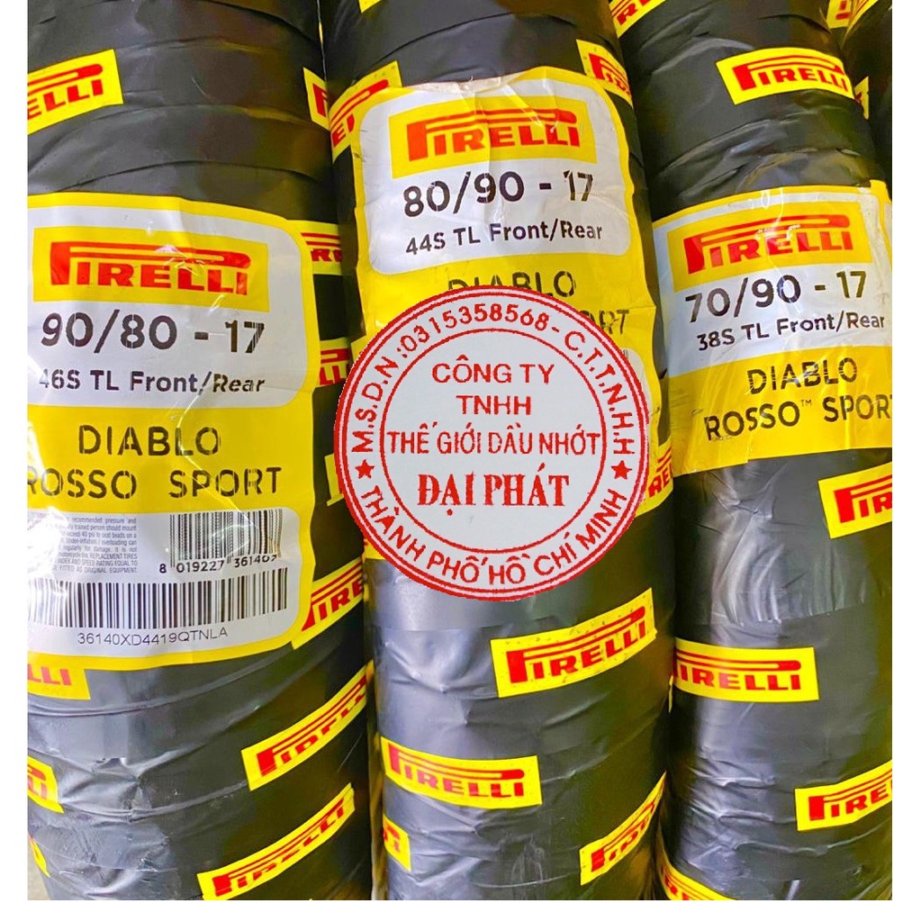 Vỏ Pirelli 120/70-17 Diablo Rosso Sport và các size vỏ khác cùng gai Rosso Sport