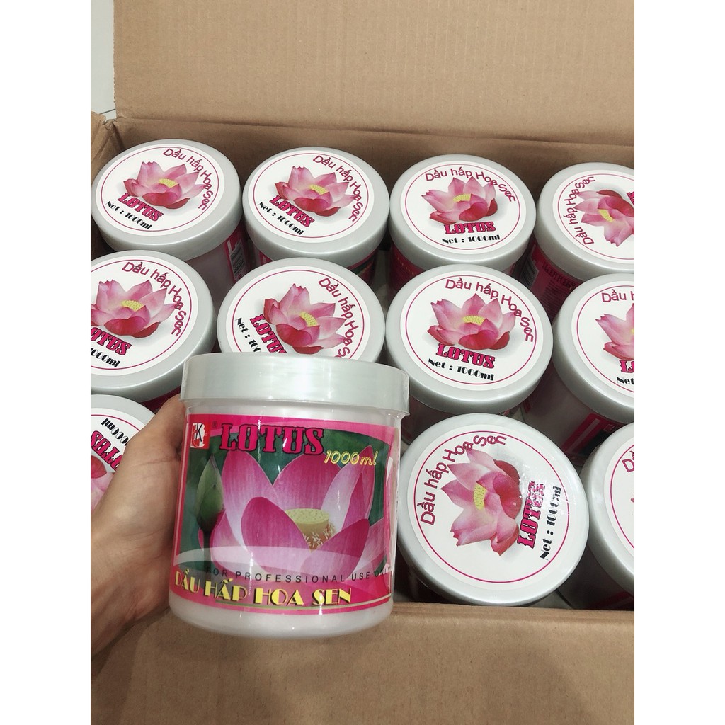 Dầu hấp dưỡng tóc Hoa Sen 500ml - 1000ml ( Lotus Repair Hair Treatment ) | BigBuy360 - bigbuy360.vn