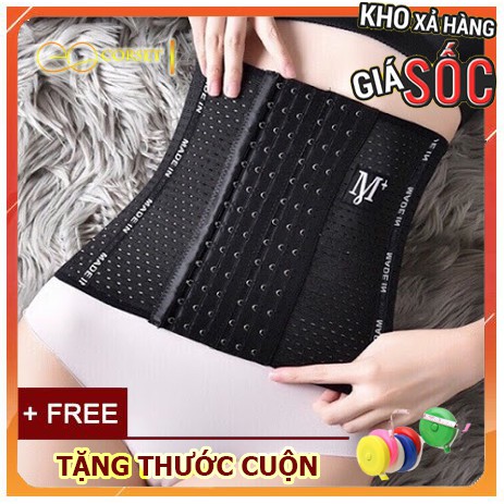 Đai Nịt Bụng Định Hình M+ với 6 nấc cài - Vòng Eo Thon Gọn - Đai Nịt Bụng Chống Cuộn Giảm Mỡ Sau Sinh