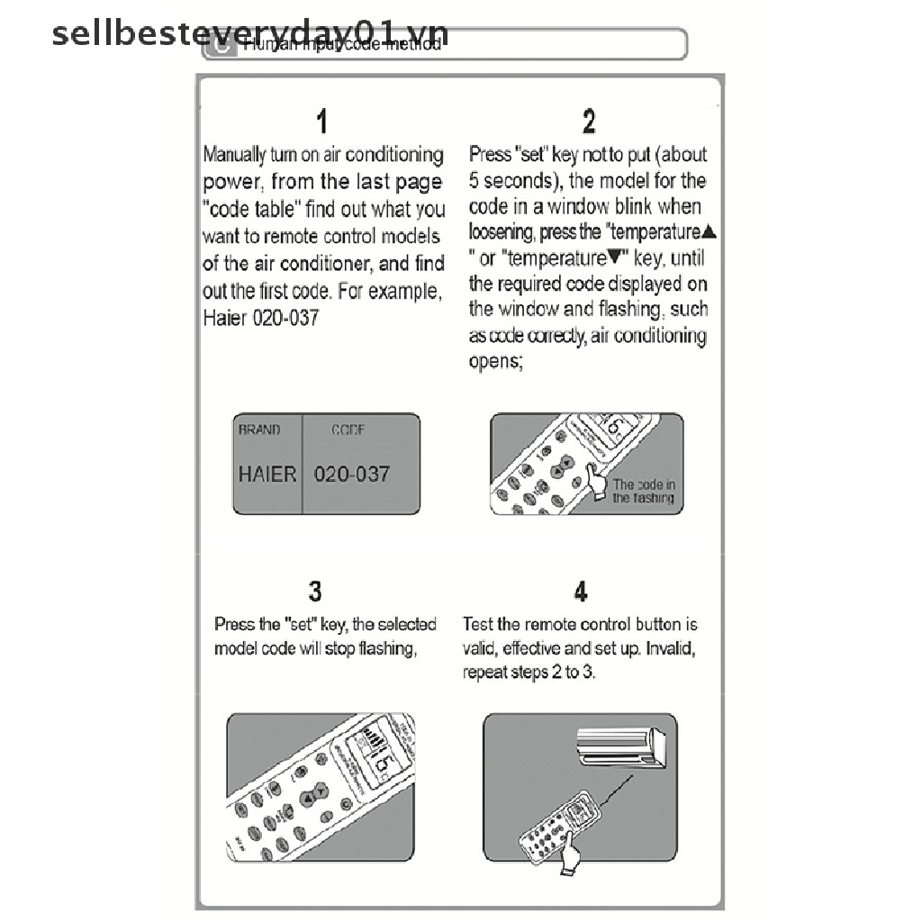 Điều khiển từ xa K-1028E AC cho máy lạnh tiện dụng