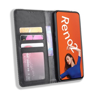 Bao da dạng ví oppo reno 2 leather luxury