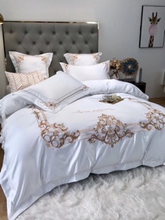 Bộ chăn ga lụa satin Hoàng gia (7 màu)