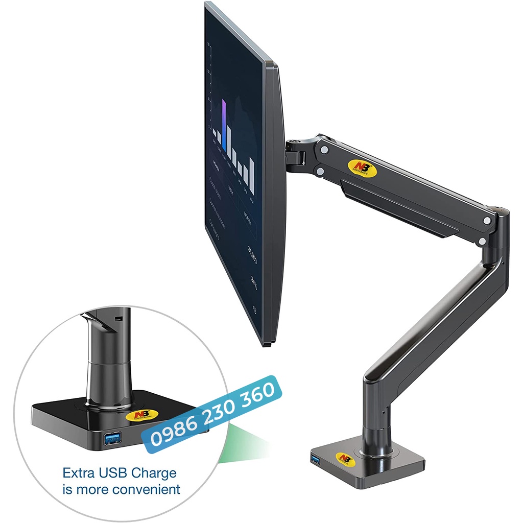 Giá Treo Màn Hình NB-G40 - Hỗ Trợ Treo Màn 22-40 Inch - Tải Trọng 15Kg - Model Mới 2022