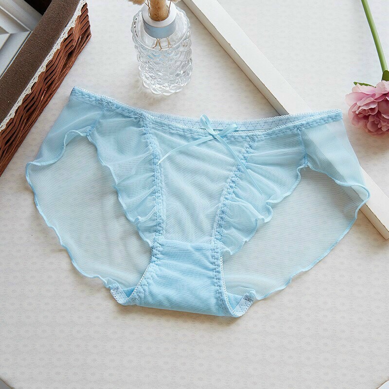 Quần Lót Chất Voan Lưới Viền Bèo Sêu Thoáng Mát Sexy Min Underwear 03145 | BigBuy360 - bigbuy360.vn