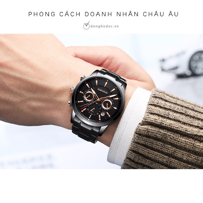 Đồng Hồ Nam KASHIDUN MANLY - Chạy 6 Kim – Đẳng cấp quý ông | BigBuy360 - bigbuy360.vn