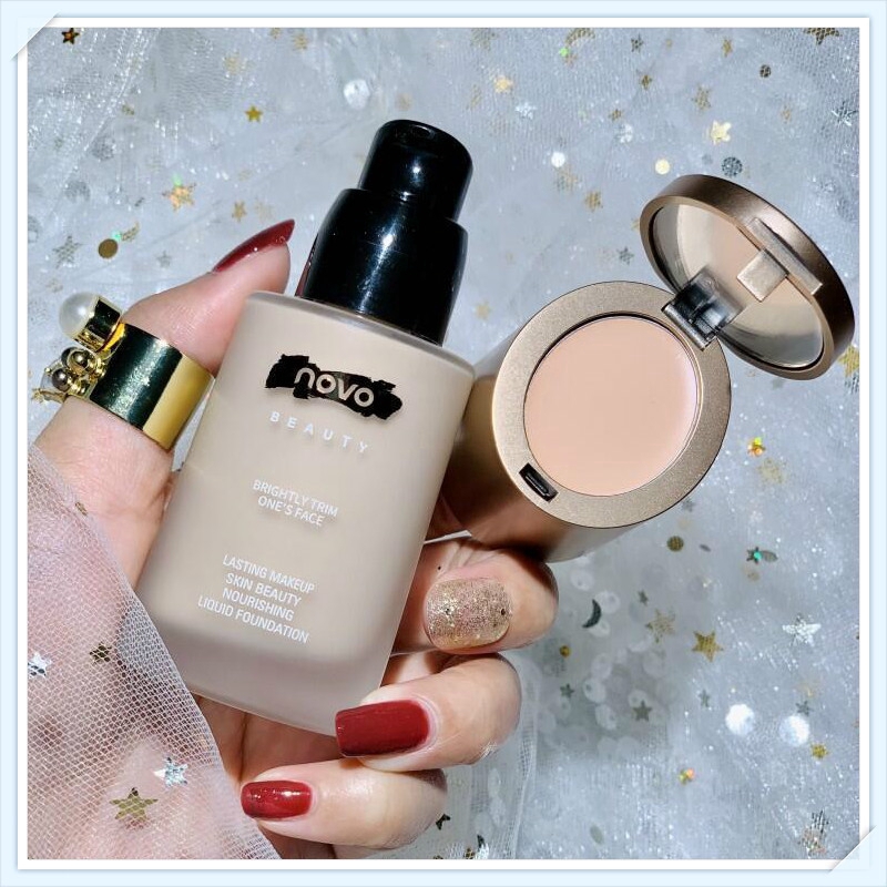 (hàng Mới Về) Kem Nền Và Che Khuyết Điểm 2 Trong 1 Novo