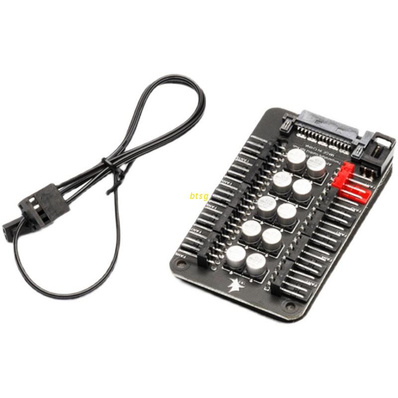 Bộ Điều Khiển Tốc Độ Quạt 10 Kênh 4pin Pwm Cho Cpu Case Pwm | BigBuy360 - bigbuy360.vn