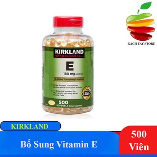 Viên Bổ Sung Vitamin E 400iu - 500 viên Kirkland của Mỹ thumbnail