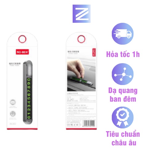 Bảng số điện thoại ô tô vỏ kim loại siêu chất chính hãng ZUZG thumbnail