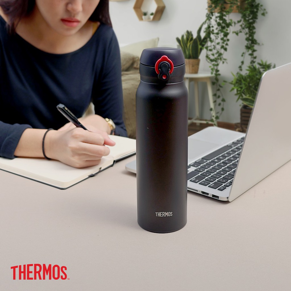 Bình giữ nhiệt số 1 Nhật Bản  Thermos nút bấm 750ml. Trọng lượng siêu nhẹ, Chất liệu thép không gỉ. Hàng chính hãng 100%