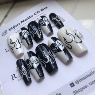 Nailbox thiết kế mã B127 vẽ lửa