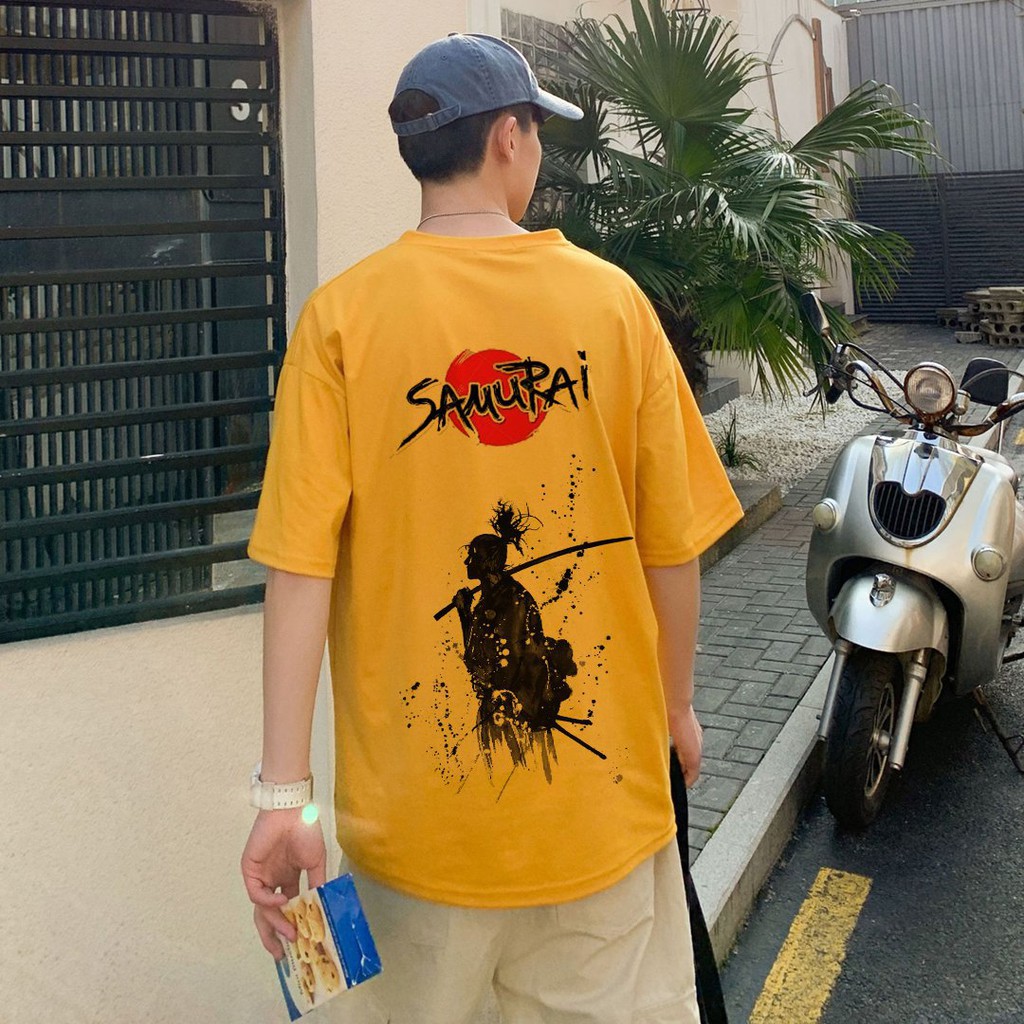 Áo Thun Tay Lỡ In Samurai Cho Nam Nữ Áo Phông Form Rộng Unisex Freesize Dưới 75kg | BigBuy360 - bigbuy360.vn