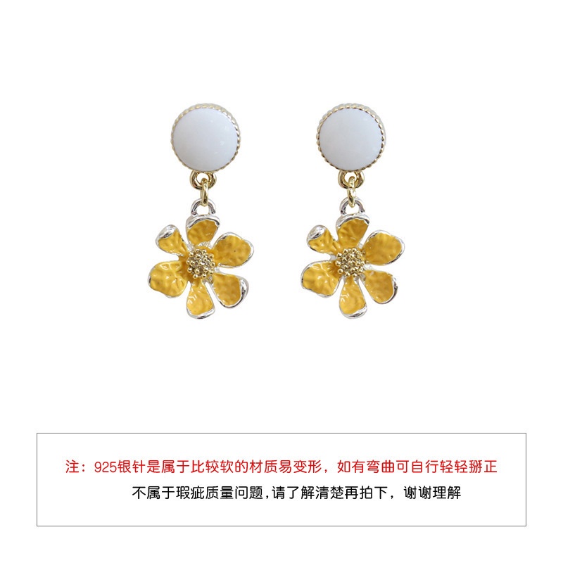 Bông tai bạc S925 hình bông hoa dễ thương dành cho nữ