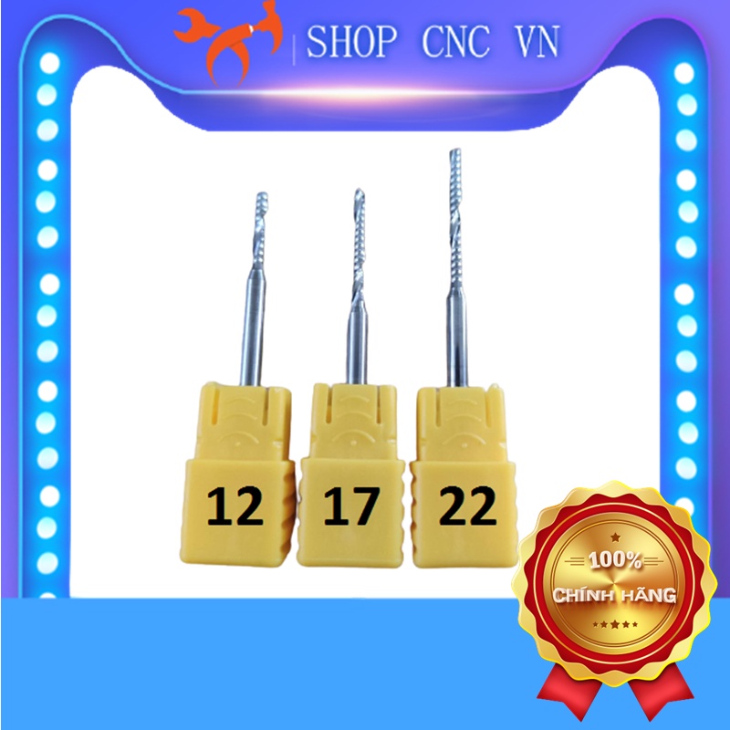 Mũi cắt quảng cáo 3mm lưỡi 2mm , mũi xoắn 1 me