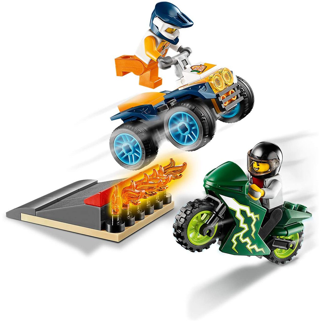 [LEGO CHÍNH HÃNG] 60255 - Biểu Diễn Nhào Lộn Xe Đạp (LEGO City Stunt Team 60255 Bike Toy) 62 Chi Tiết