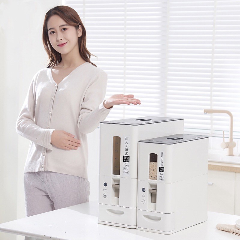 Thùng gạo thông minh xuất NHẬT loại 6-12kg