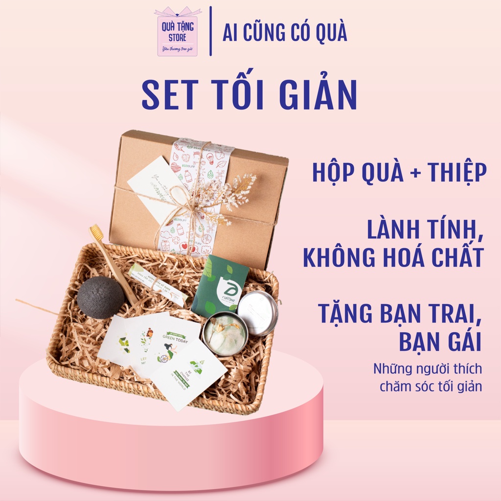 Quà sinh nhật Ecobuff Giftset Tối giản chăm sóc toàn thân làm Quà tặng bạn trai bạn gái dịp 8-3 20-10 Valentines