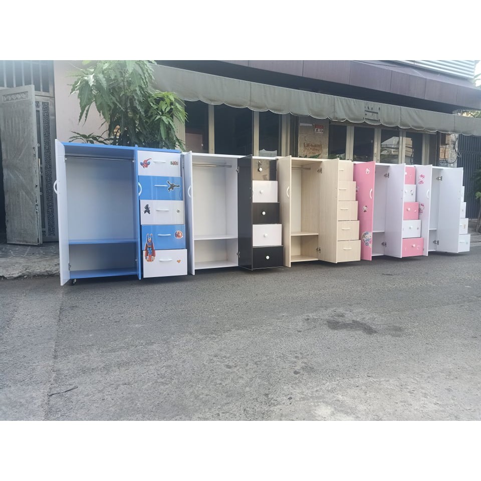 Tủ nhựa đài loan 2 cánh 5 hộc xanh | BigBuy360 - bigbuy360.vn