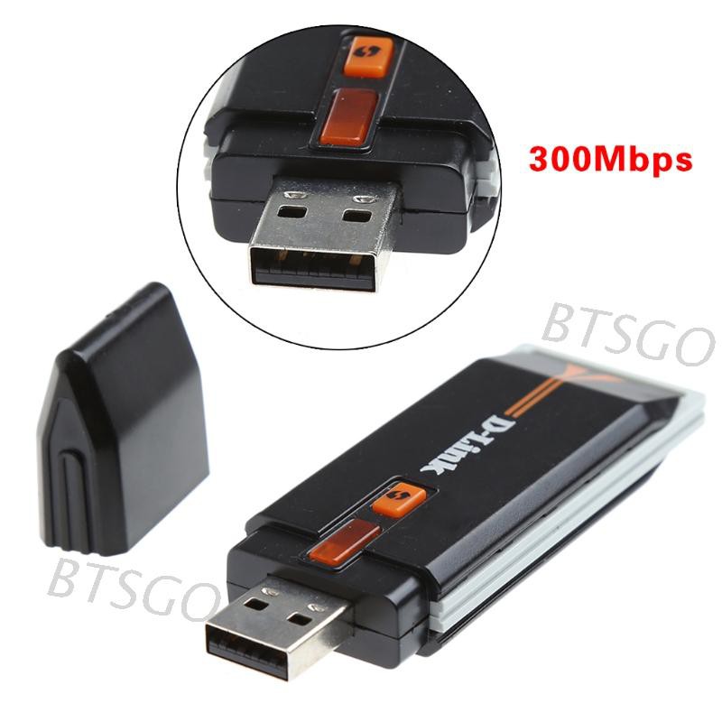 Giắc nối không dây DWA-130 300M 802.11n USB 2.0 WiFi RTL8191SU cho Laptop