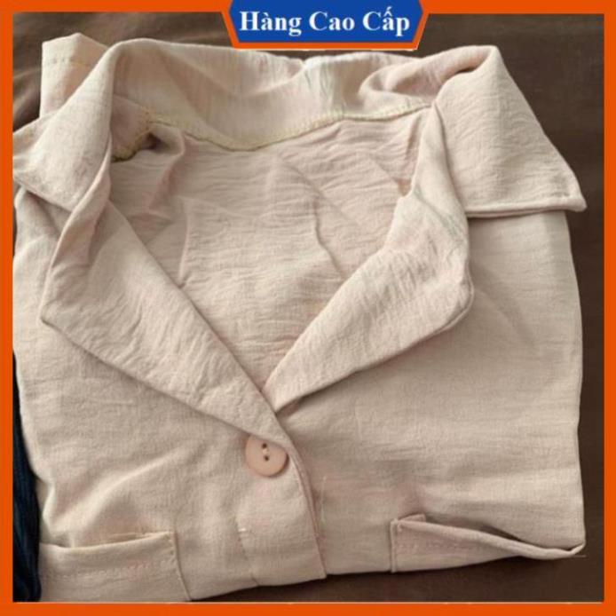 HOT - Sét bộ áo cổ vest và chân váy chữ A cao cấp (vải đũi siêu mát loại 1) | BigBuy360 - bigbuy360.vn