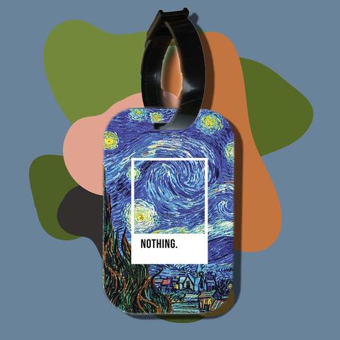 Thẻ hành lý cho túi xách balo du lịch in hình Pantone Series - Nothing at Starry Night (nhiều màu)