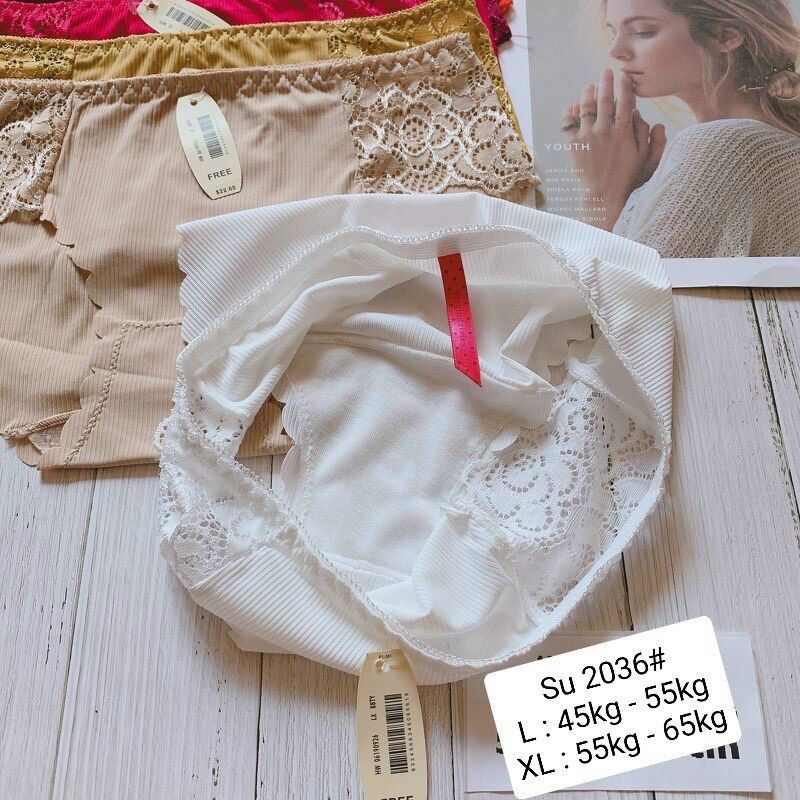 chất su lạnh phối ren - độ co giãn tốt, mặc thoải mái 2036