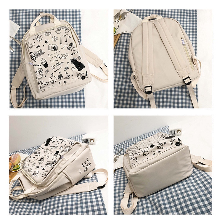 Ba Lô Oxford Sức Chứa Lớn Thiết Kế Đơn Giản Mẫu Mới Cho Nam Và Nữ