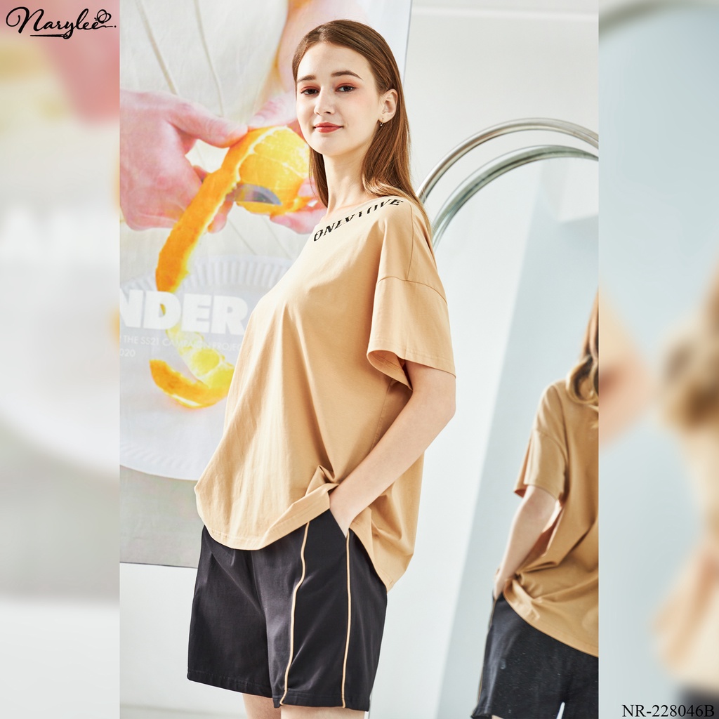 Đồ bộ mặc nhà nữ cao cấp Narylee áo cộc quần đùi chất cotton nhập khẩu mềm mịn chống tia UV kháng khuẩn mã NR - 228046