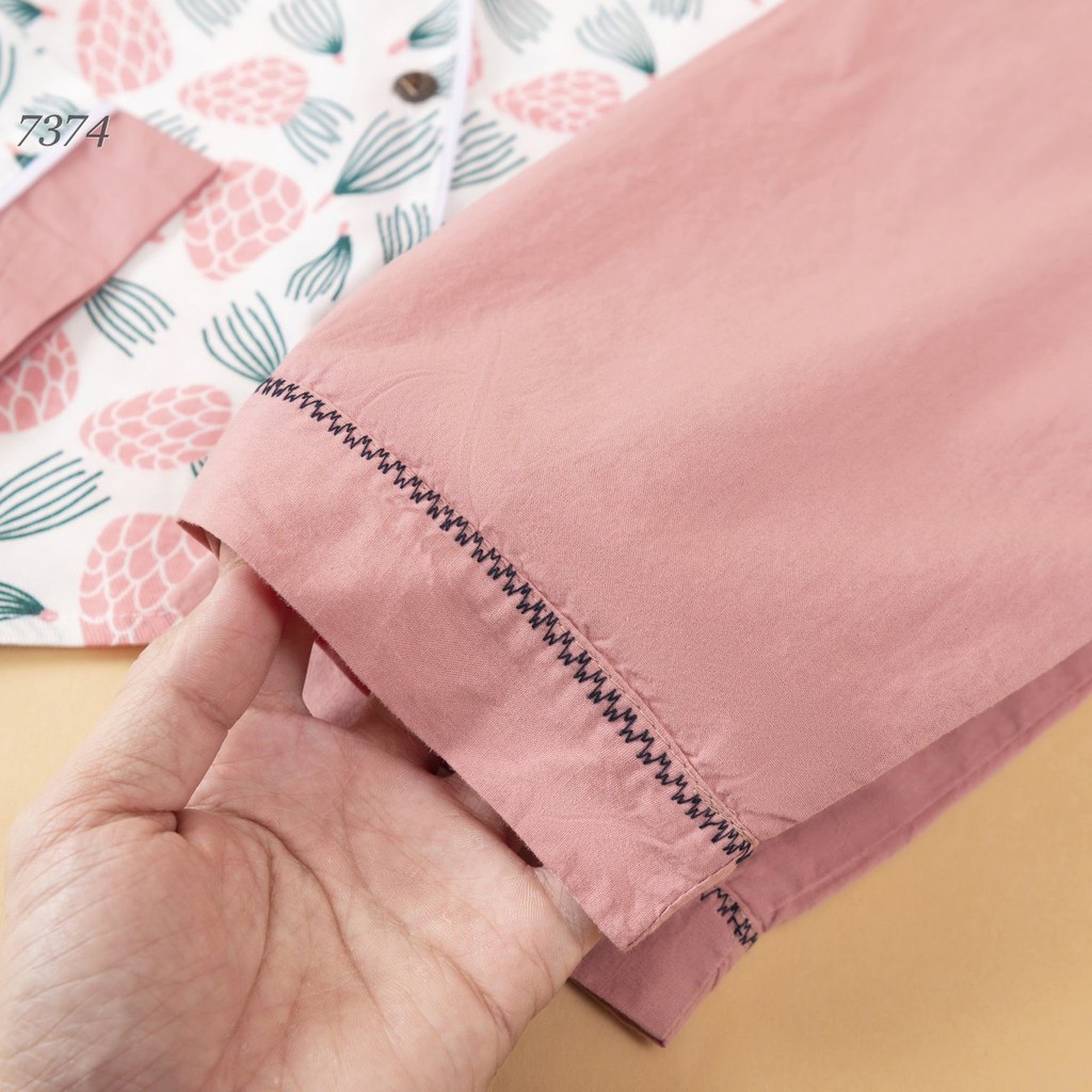 Bộ Pijama dài tay chất đũi mềm size to hình dâu tây cho bé gái đáng yêu RIo hàng có sẵn kèm video