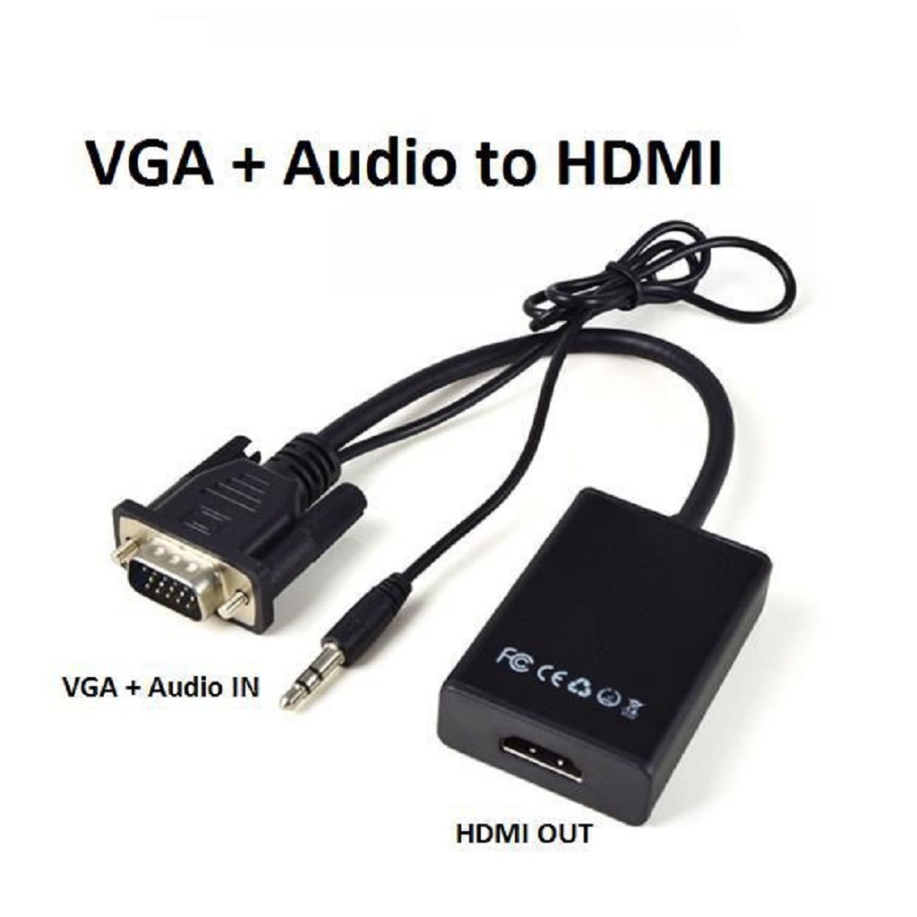 Cáp chuyển đổi Vinetteam từ VGA sang HDMI có âm thanh-VGA TO HDMI có âm thanh -dc2851