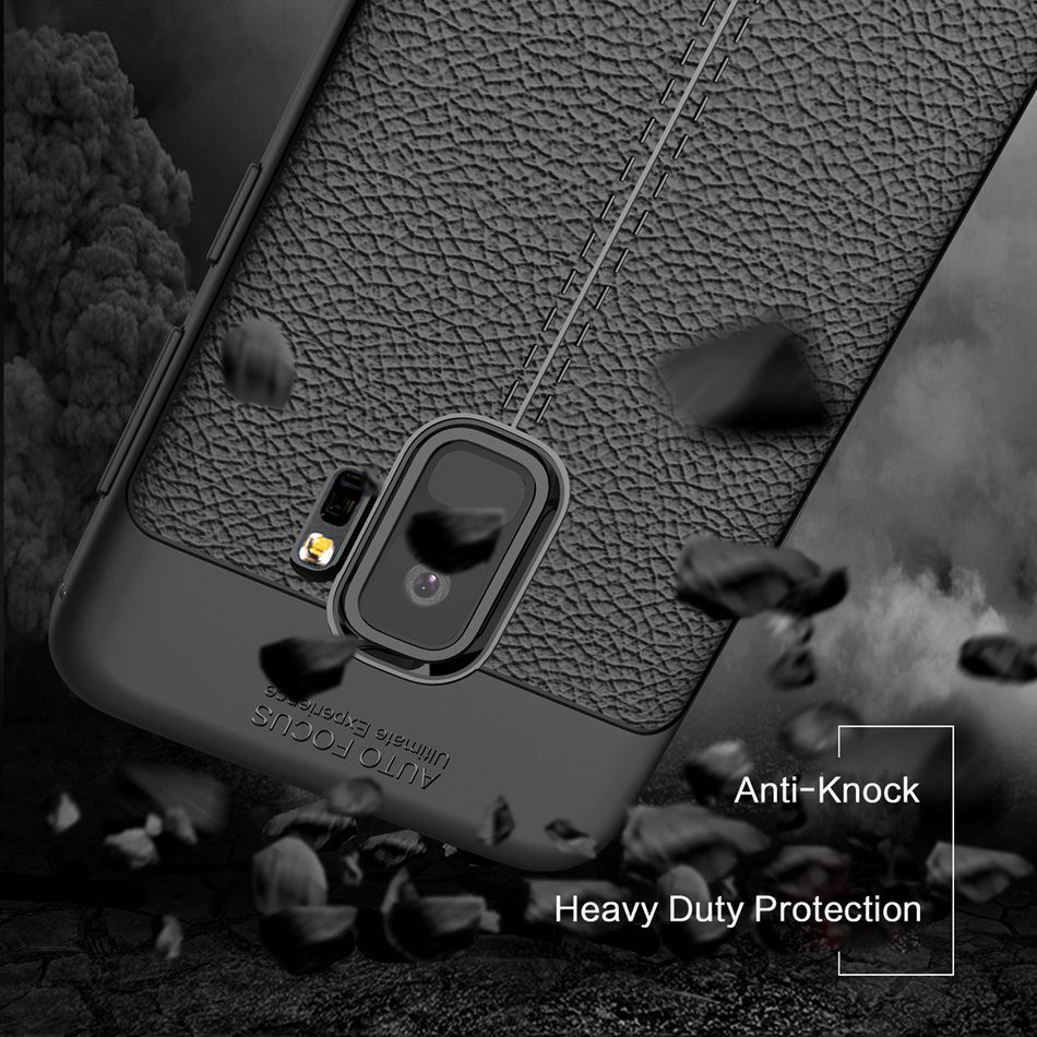 Ốp Lưng Auto Focus Vân Da Cho Samsung S9