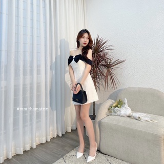 Váy nơ trễ vai (ảnh thật tự chụp)
