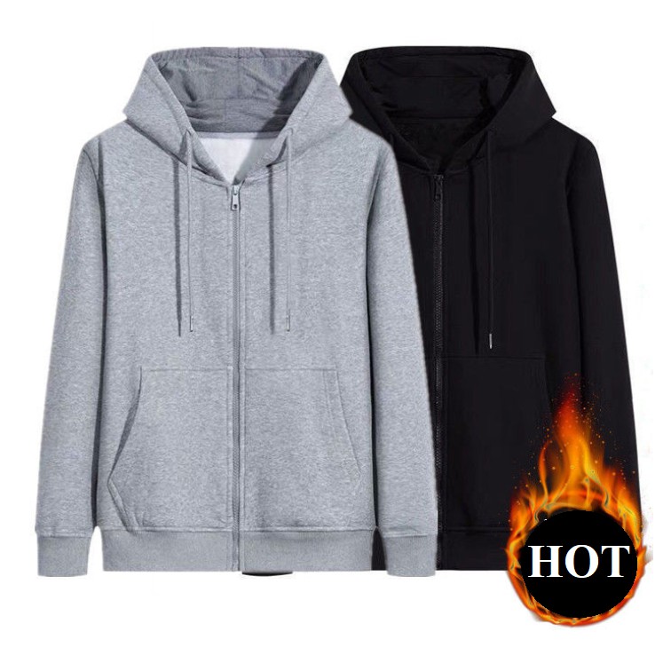 Áo khoác nỉ có khóa kéo và mũ cho nam - áo khoác nỉ hoodie cực đẹp hotrend chất len đẹp