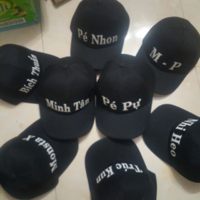 Mũ in theo yêu cầu