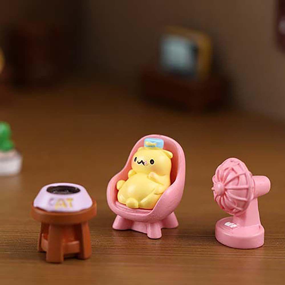 Mô Hình Chú Mèo Dễ Thương Dùng Trang Trí Tiểu Cảnh