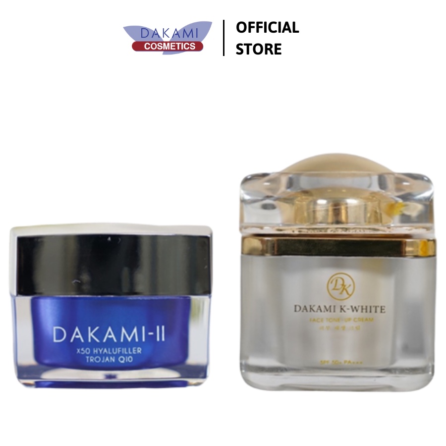 Combo kem dưỡng da mặt Dakami II và kem chống lão hóa Dakami K-White
