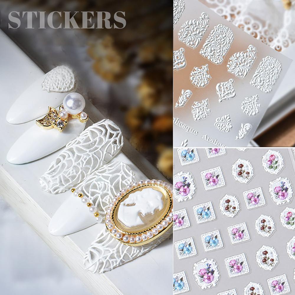 Sticker Dán Móng Trang Trí Nghệ Thuật DIY Phong Cách Bohemian Tự Dính WMES15H