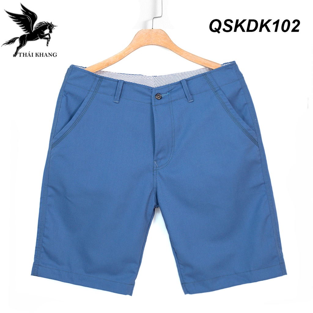 Quần short kaki nam cotton vải dày mát loại quần kaki nam dây kéo dài tới gối QSKDK10