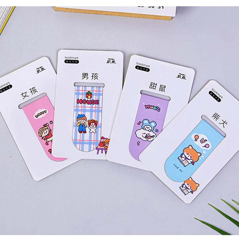 Thẻ Đánh Dấu Trang Sách Họa Tiết Hoạt Hình Dễ Thương Dành Cho Học Sinh