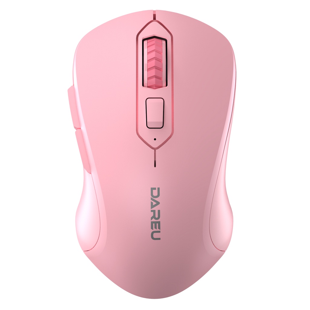 Chuột không dây DAREU LM115B Dual Mode Bluetooth/ 2.4G/ Silent Switch/ hồng (Pink)/ đen (Black)